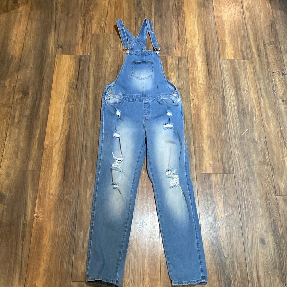 Bluenotes tomboy overalls, size Large